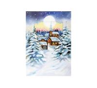 Orchidea Counted Cross Stitch Kit: Greetings Card: Silent Night Orchidea Multicolor