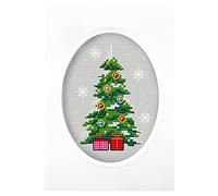 Orchidea Cross Stitch Card Kit - Christmas Tree