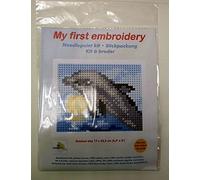 Orchidea EMB KIT DOLPHIN - Needlepoint Kit: My First Embroidery: Dolphin Orchidea Multicolor
