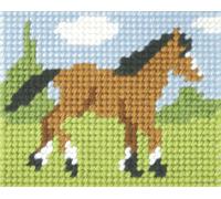 Orchidea EMB KIT FOAL - Needlepoint Kit: My First Embroidery: Foal Orchidea Multicolor