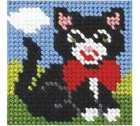 Orchidea EMB KIT KITTEN - Needlepoint Kit: My First Embroidery: Mini: Kitten Orchidea Multicolor
