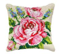 Orchidea Latch Hook Kit: Cushion: Large: Rose