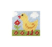 Orchidea Needlepoint Kit: My First Embroidery: Little Chick Orchidea Multicolor