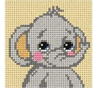EMB 1ST ELEPHANT - Needlepoint Kit: My First Embroidery: Mini: Elephant - Orchidea Groves & Thames Multi One Size