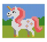 Orchidea Needlepoint Kit: My First Embroidery: Unicorn