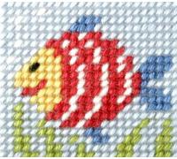 Orchidea ORC.9714 Rainbow Fish Beginner Tapestry Mini-Kit 11x23cm