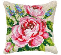 Orchidea Pink & Blue Flowers Latch Hook Kit