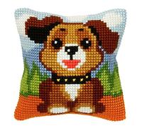 Orchidea Puppy Cushion Front Chunky Cross Stitch Kit