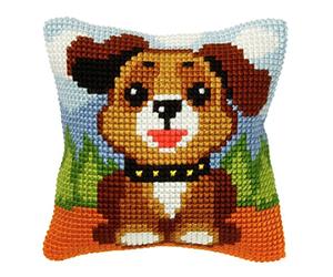 Orchidea Puppy Cushion Front Chunky Cross Stitch Kit