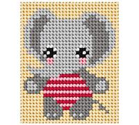 Orchidea Tapestry Kit: My First Elephant, Multi, 17 x 20.5cm
