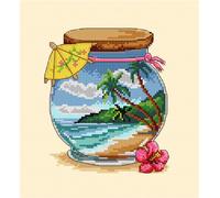 Orchidea Tropical Sea Vacation Memories Counted Cross Stitch Kit
