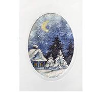 Orchidea Twilight Winter Scene Card Cross Stitch Kit