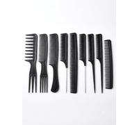 ORCHIDS 10-Piece Professional Hair Comb Set - Detangling, Rat Tail, Wide & Fine Tooth Styling Combs for Curly, Thick, Long & Wet Hair
