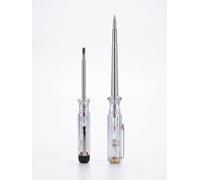 ORCHIDS 2-Piece Electrical Mains Voltage Tester Screwdriver Set, Insulated VD for Safety, 100-500V AC Test Range, Professional Electrician Tool