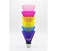 ORCHIDS 6 Pack Nylon Badminton Shuttlecocks - Durable Plastic Birdies with Stable Flight for Indoor & Outdoor Badminton Training and Recreational Play