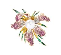Orchids Brooch Fashion Clothing Accessory Evening Party Pin Trendy Women Pin For Women Who Appreciate Styles And Graces Social Event Brooch