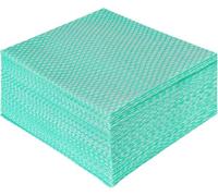 ORCHIDS Disposable Cleaning Cloths Pack of 50 - Blue J Cloths Non Woven Wipes - Multi Purpose Kitchen & Bathroom Cloth 42 x 35cm (Green)