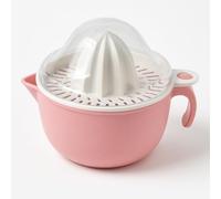 ORCHIDS Fruit Hand Press Citrus Juicer - Manual Lemon Orange Lime Squeezer, Multi-Purpose Heavy Duty Handheld Juice Extractor Tool for Kitchen, Bar & Home Use (Pink)