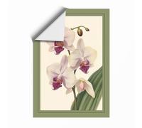 Orchids in Bloom Botanical Unframed Wall Art Print A2 (59.4×42cm), Wall Decor for Living Room, Bedroom, Office & Home, Art Gift