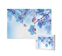 Orchids Natural Flowers,1000 Pieces Wooden Jigsaw Family Game Jigsaw Puzzles for Adults Teens Home Decor