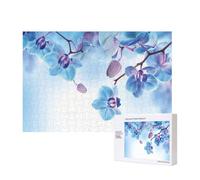 Orchids Natural Flowers,300 Pieces Wooden Jigsaw Family Game Jigsaw Puzzles for Adults Teens Home Decor