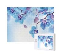 Orchids Natural Flowers,500 Pieces Wooden Jigsaw Family Game Jigsaw Puzzles for Adults Teens Home Decor