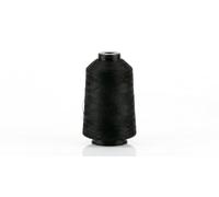 ORCHIDS Polyester Overlocking Sewing Thread Cones - 5000 Yards Each for Serger, Industrial & Domestic Machines - Strong, Low-Lint Thread in White, Black, Natural, Navy & Red (Black)