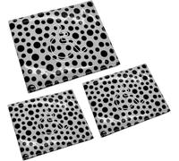 ORCHIDS Premium Blue PU Leather Disabled Parking Badge Holder for Cars (Polka Dot(Gray))