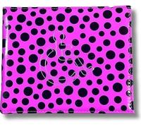 ORCHIDS Premium Blue PU Leather Disabled Parking Badge Holder for Cars (Polka Dot(Hot Pink))