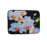 orchids print Print Laptop Sleeve, Compact Portable Protection for 17 inch Devices, Pad Tablet, Work, Travel & Office Use