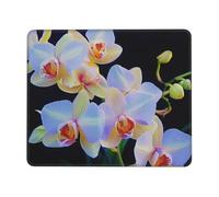Orchids Print Printed Gaming Mouse Pad 10.3x8.3 Inches, Non-Slip Rubber Base Laptop Mousepad Desk Mat with Stitched Edges for Gamer, Office, Home