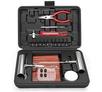 ORCISH 70PCS Tire Repair Kit, Professional Heavy Duty Tire Plug Kit, Tire Patch Kit for Fix a Flat, Tubeless Tire Puncture Change Tool Kit for Car, Motorcycle, Truck, ATV, Tractor, RV, SUV, Trailer