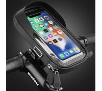 ORCO 360° Rotatable Waterproof Bike Phone Holder - Universal Bicycle Handlebar Bag with Sun Visor & Sensitive TPU Touch Screen - Large Capacity Cycle Frame Pouch for iPhone 15/14/13, Galaxy, up to 6.5