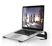 Orco Aluminum Laptop Stand for Desk - Ergonomic Fixed Laptop Riser, Stable Notebook Holder Compatible with MacBook Pro/Air, HP, Dell, Lenovo, Asus (10-15.6") - Non-Slip Heat Dissipation Desktop Mount