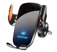 Orco Car Phone Holder Wireless Charger,Auto Clamping 15W Fast Wireless,Super Stable Air Vent Car Phone Mount Charger for iPhone Pro Max/17/16/15/14/13/12,Galaxy S25 Ultra/S25/S24/S23