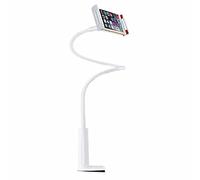 Orco Cell Phone Holder for Bed Desk Flexible Holder Gooseneck 360 Arm Clamp Bracket Mount Stand for iPhone 12 Mini, 12 Pro Max, 11 Pro, Xs XR X 8 7 6 Plus, Samsung S10 S9 S8, 4.7"-7.2" (White)