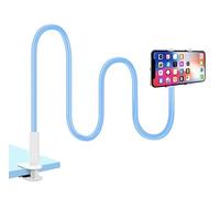 Orco Cell Phone Holder for Bed Desk Flexible Holder Gooseneck 360 Long Arm Clamp Bracket Mount Stand for iPhone 12 Mini, 12 Pro Max, 11 Pro, Xs XR X 8 7 6 Plus, Samsung S10 S9 S8, 4.7"-7.2" (Blue)