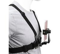 ORCO Chest Mount Harness and Backpack Shoulder Strap Mount with 360° Rotating Phone Clip for Action Cameras and Smartphones (4-7 inches), Adjustable POV Filming Accessories for Hiking and Cycling