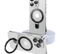 Orco Phone Ring Holder Grip for MagSafe, 360° Rotation Magnetic Cell Phone Grip Stand Two-Sided Magnetic Compatible with iPhone 17 16 15 14 13 12 Pro Max fits MagSafe Accessories (Black)