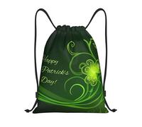 OrcoW Happy St Patrick'S Day Printed Drawstring Bag Waterproof Drawstring Backpack Sports Gym Sackpack String Bag For Men Women