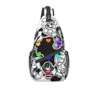 OrcoW Undertail Printed Sling Backpack Crossbody Shoulder Bag Cross Chest Bag Travel Hiking Daypack for Women Men