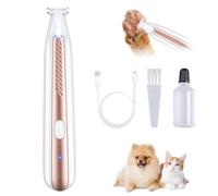 OrcoW Upgraded Dog Paw Trimmer with LED Light, Rechargeable Pet Paw Trimmer,Waterproof Low Noise Pet Shaver for for Dogs & Cats Precision Trimming Around Paws, Eyes, Ears, Face, and Rump