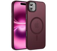 ORDA For iPhone 16 Plus Case Compatible with MagSafe, Magnetic Mobile Phone Case for iPhone 16 Plus Case, Translucent Matte Back, Thin, Shockproof, Protective Case, Plum