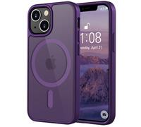 ORDA Magnetic Case for iPhone 13 mini Case Compatible with MagSafe,Military Shockproof Ultra Slim Translucent Matte,Scratch & Fingerprint Resistant -5.4" Deep Purple