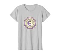 Ordained Dudeist Priest Emblem Tee Shirt T-Shirt, Women, Silver Grey, XX-Large