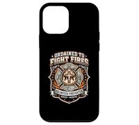 Ordained to Fight Fires Firefighter Faith Cross Badge Case for iPhone 12 mini