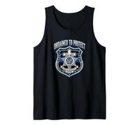 Ordained to Protect Police Cross Honor Integrity Service Tank Top
