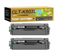 Orddpr CLT-K503L CLT-C503L CLT-M503L CLT-Y503L Toner Cartridge (2 Black) | Compatible For Samsung SL-C3010ND SL-C3060FR SL-C3060ND Printer,stable performanc