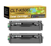 Orddpr CLT-K506L CLT-C506L CLT-M506L CLT-Y506L Toner Cartridge (2 Black) | Compatible For Samsung CLP-680DW CLP-680ND CLX-6260FD CLX-6260FR CLX-6260FW CLX-6260ND Printer,stable performanc