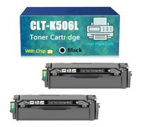Orddpr Compatible for CLT-K506L CLT-C506L CLT-M506L CLT-Y506L Toner Cartridge (2 Black)
